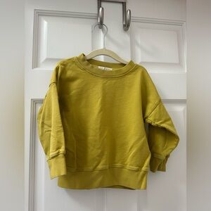 Les Gamins Cotton chartreuse Sweatshirt size 2/3